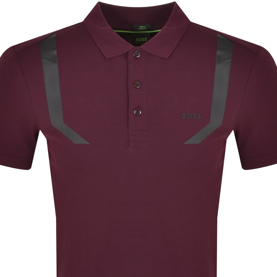BOSS Paule 2 Polo T Shirt Purple Mainline Menswear Canada